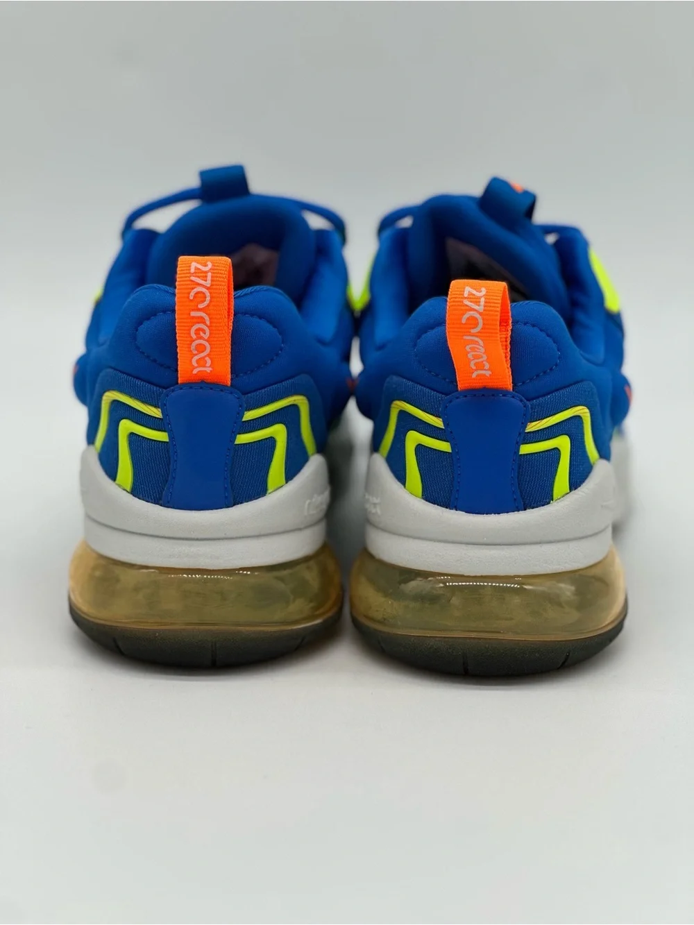 Nike Kids Blue Neon Green Orange Air Max Style Sneakers